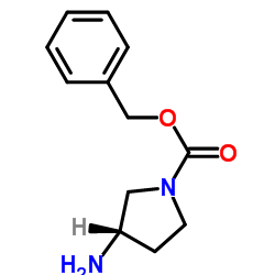 Benzyl (3R)-3-amino-1-pyrrolidinecarboxylate Structure