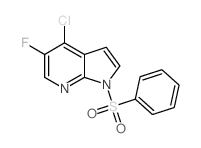 4-Chloro-5-fluoro-1-(phenylsulfonyl)-1H-pyrrolo[2,3-b]pyridine Structure