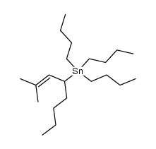 (CH3)2CCHCH(tributylstannyl)(CH2)3CH3 Structure