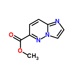 咪唑并[1,2-B]哒嗪-6-甲酸甲酯结构式