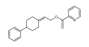 2-(4-phenylcyclohexylidene)ethyl picolinate结构式