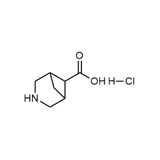 3-氮杂双环[3.1.1]庚烷-6-羧酸盐酸盐结构式