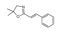 5,5-dimethyl-2-(2-phenylethenyl)-4H-1,3-oxazole结构式
