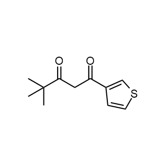 4,4-Dimethyl-1-(thiophen-3-yl)pentane-1,3-dione Structure