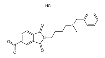 2-[4-(N-Benzyl-N-methyl)aminobutyl]-5-nitro-1H--isoindole-1,3(2H)-dione hydrochloride结构式