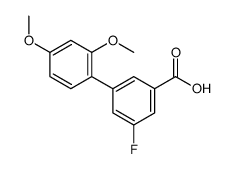 5-FLUORO-2',4'-DIMETHOXY-[1,1'-BIPHENYL]-3-CARBOXYLIC ACID结构式