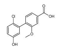 4-(2-chloro-5-hydroxyphenyl)-3-methoxybenzoic acid结构式