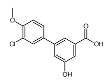 3-(3-chloro-4-methoxyphenyl)-5-hydroxybenzoic acid结构式
