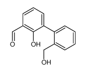 2-hydroxy-3-[2-(hydroxymethyl)phenyl]benzaldehyde结构式
