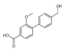 4-[4-(hydroxymethyl)phenyl]-3-methoxybenzoic acid Structure