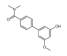 4-(3-hydroxy-5-methoxyphenyl)-N,N-dimethylbenzamide Structure