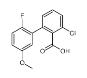 2-chloro-6-(2-fluoro-5-methoxyphenyl)benzoic acid Structure