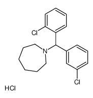 1-[(2-chlorophenyl)-(3-chlorophenyl)methyl]azepane,hydrochloride结构式