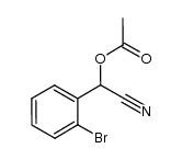 acetoxy-2-bromophenylacetonitrile结构式