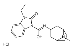 (endo-N-8-methyl-8-azabicyclo(3.2.1)oct-3-yl)-2,3-dihydro-3-ethyl-2-oxo-1H-benzimidazol-1-carboxamide结构式