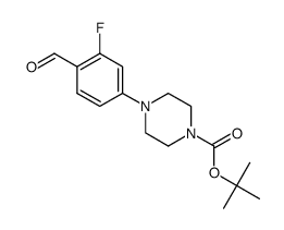 tert-butyl 4-(3-fluoro-4-formylphenyl)piperazine-1-carboxylate Structure