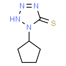 5H-Tetrazole-5-thione,1-cyclopentyl-1,2-dihydro-(9CI)结构式