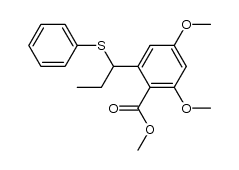 Methyl 2,4-dimethoxy-6-[1-(phenylthio)propyl]benzoate结构式
