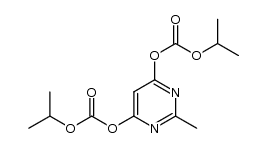 2-methylpyrimidine-4,6-diyl diisobutyl biscarbonate Structure