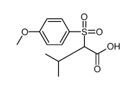 2-(4-methoxyphenyl)sulfonyl-3-methylbutanoic acid Structure