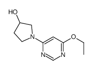 1-(6-Ethoxy-pyrimidin-4-yl)-pyrrolidin-3-ol结构式