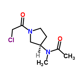 N-[(3R)-1-(Chloroacetyl)-3-pyrrolidinyl]-N-methylacetamide Structure