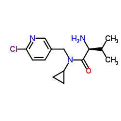 N-[(6-Chloro-3-pyridinyl)methyl]-N-cyclopropyl-L-valinamide结构式