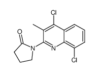 1-(4,8-dichloro-3-methylquinolin-2-yl)pyrrolidin-2-one Structure