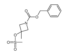 benzyl 3-methyl-3-methylsulfonyloxyazetidine-1-carboxylate结构式