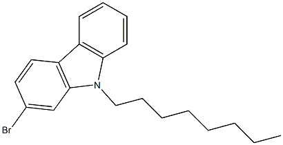 2-溴-9-n-辛基-9H-咔唑结构式