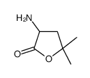 3-Amino-4,5-dihydro-5,5-dimethylfuran-2(3H)-one结构式