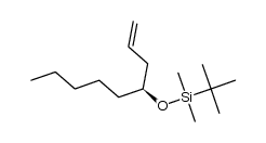 (S)-tert-butyldimethyl(non-1-en-4-yloxy)silane结构式