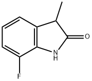 7-fluoro-3-methyl-2,3-dihydro-1H-indol-2-one structure