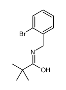 N-[(2-bromophenyl)methyl]-2,2-dimethylpropanamide Structure