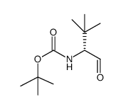 tert-butyl (R)-(3,3-dimethyl-1-oxobutan-2-yl)carbamate结构式