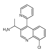 1-(8-chloro-4-(pyridin-2-yl)quinolin-3-yl)ethanamine Structure