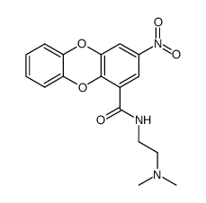 3-Nitro-dibenzo[1,4]dioxine-1-carboxylic acid (2-dimethylamino-ethyl)-amide Structure