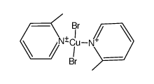 copper(II)(α-picoline)2Br2 Structure