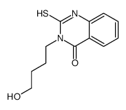 3-(4-hydroxybutyl)-2-sulfanylidene-1H-quinazolin-4-one结构式