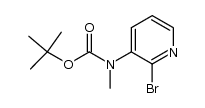 2-Bromo-3-(N-t-butoxycarbonyl-N-methyl)aminopyridine结构式