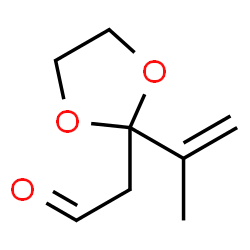 1,3-Dioxolane-2-acetaldehyde,2-(1-methylethenyl)- structure