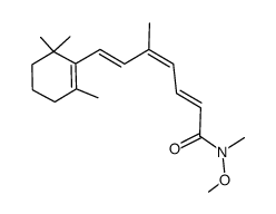 N-methoxy-N,5-dimethyl-7-(2,6,6-trimethyl-1-cyclohexenyl)-2,4,6-heptanetrienamide结构式