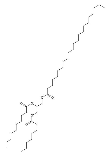 (2-decanoyloxy-3-octanoyloxypropyl) docosanoate Structure