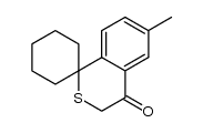 6'-methylspiro[cyclohexane-1,1'-isothiochroman]-4'-one结构式