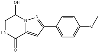 7-Hydroxy-2-(4-methoxyphenyl)-6,7-dihydropyrazolo-[1,5-a]pyrazin-4(5H)-one structure