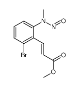 (E)-methyl 3-(2-bromo-6-(methyl(nitroso)amino)phenyl)acrylate Structure