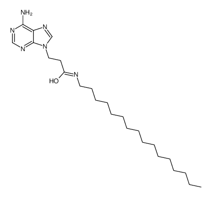 3-(6-aminopurin-9-yl)-N-hexadecylpropanamide Structure