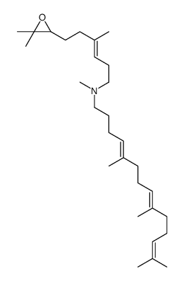 2,3-epoxy-10-aza-10,11-dihydrosqualene结构式