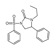 1-(benzenesulfonyl)-4-phenyl-3-propylimidazolidin-2-one Structure