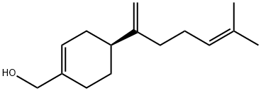 1-Cyclohexene-1-methanol, 4-(5-methyl-1-methylene-4-hexen-1-yl)-, (4S)- Structure